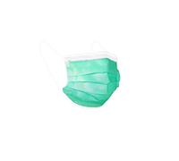 Mascherine chirurgiche da bambino - 100 mascherine da bambino confezionate in pacchetti da 10 (Verde)
