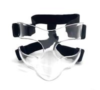 Mascherine sportive per uomo e donna, regolabile, con materiale trasparente e comodo cuscinetto in silicone per la protezione del naso e del viso durante lo sport (mezzo viso)