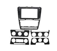 Mascherine Telaio Veicoli Per SKODA Per OCTAVIA 2004-2014 Autoradio Android Stereo MP5 Lettore GPS Pannello Involucro 2Din Fascia Dash Copertura Trim 10"(Nero)
