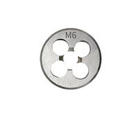 Maschi a Flauto Dritto Acciaio legato 1 pezzo duro rotondo filiera filettatura filiera metrica filiera destra(M3x0.35)