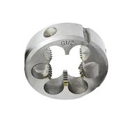 Maschi a Flauto Dritto Filiera for filettatura di tubi Filiera tonda metrica G Utensile da taglio destrorso Acciaio legato(G1-11)