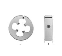 Maschi a Flauto Dritto Filiera tonda M17 M18 M20 M21 M22 M24 Filettatura fine for filettatura esterna(M20X1.5 D-38 T-13)