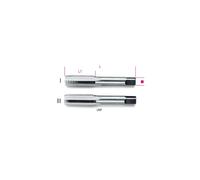 Beta 433ASF 7/8 - Serie di 2 maschi a mano unf, passo fine in acciaio al cromo