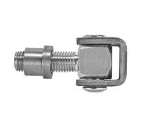 Maschietto per Cancello 83 mm regolabile con Dado a Saldare M16 Guarnitura per Portone Bandella per Portone in Acciaio