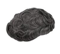 Maschile Protesi Dei Capelli 0.1Mm V Loop Pelle Toupee Uomini Naturale Invisibile Parrucche Per Gli Uomini 100% Sistema Dei Capelli Unità 130 6x8 # Colore 1B40