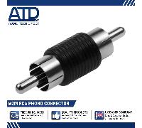 Maschio a Rca Accoppiatore Barile Raccordo Dritto Av Video Camera Adattatore 2F