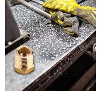 Maschio d'ottone affidabile del riduttore 1/4 del NPT del tubo a 1/8 femmina del NPT per l'impianto idraulico della famiglia