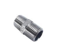 Maschio Dritto Giunto Esagonale Nipplo Riduttore Collegamento Del Tubo DN6 8 10 15 20 304 Raccordi In Acciaio Inox Filettato 1/2 "Connettore(3l8 to 1l2)