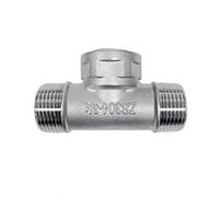 Maschio+Femmina+Maschio Filettato 3 Vie Tee T Raccordo per tubo 3/8 "1/2" 3/4" 1" BSP filettato SS304 in acciaio inox (Dimensioni: 1-1/2")
