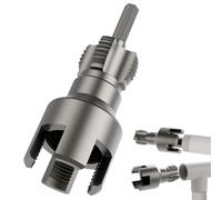 Maschio filettato in PVC per filettatura interna ed esterna, filettatura per tubo dell'acqua, apertura filettatura interna, utensile per filettatura interna per tubi in PVC/PPR, tubi in plastica da 3