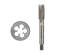 Maschio filettatore, Set di maschi e filiere for filettatura HSS, confezione da 2, for filettature UN, UNC, UNEF, UNF(2pcs Set UNC 5I1618)