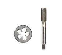 Maschio filettatore, Set di maschi e filiere for filettatura UNEF UNF UNC in acciaio rapido, confezione da 2, misure multiple(UNC 7l1614 2pc Set)