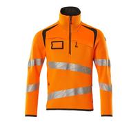 Mascot 19005-351-1418 Accelerate Safe - Maglione a Maglia con Chiusura Lampo Corta, Bicolore Hi-Vis Arancione/Antracite Scuro, Taglia S