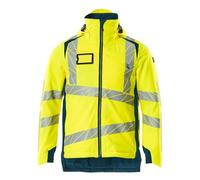 Mascot 19035-449-1744 Accelerate Safe traspirante antivento e impermeabile fodera Climascot bicolore giacca invernale Hi-Vis giallo/petrolio scuro, taglia 2XL