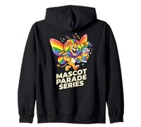 Mascot Parade Series Rainbow Lion Pride Wings Felpa con Cappuccio