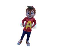 Mascotte Alvinnn Chipmunks Deluxe costume professional completo ragazzo maglia A