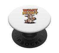Mascotte di capra umoristica: E adesso? PopSockets PopGrip Adesivo