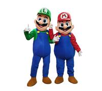 Mascotte Super Mario e Luigi DELUXE professionali per adulti mascot realistiche