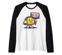 Mascotte Taco Tuesday, Cibo messicano divertente, Politica Maglia con Maniche Raglan