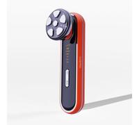 MASDERM - Massaggiatore Facciale Elettrico 4 in 1, Dispositivo a Radiofrequenza con Luce LED, Trattamento Antieta Rassodante per Donna, Effetto Lifting per Viso e Collo, Pelle Soda e Luminosa