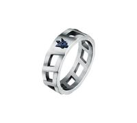 Maserati Anello in Acciaio da Uomo, Ip Blu, Collezione Iconic - JM334AVD500