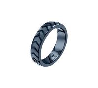 Maserati Anello Uomo in Ceramica, Blu, Collezione CERAMIC, Spina di Pesce