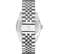 Maserati Orologio Uomo, Tempo, Data, Analogico, 43 mm, Collezione ATTRAZIONE, Righe Orizzontali