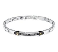 Maserati Bracciale Moderno In Acciaio Ceramica Jm224Atz35 - Bracciale