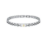 Maserati Maserati Bracciale Uomo, Collezione JEWELS, in Acciaio, PVD Oro, Diamanti - JM221ATY04