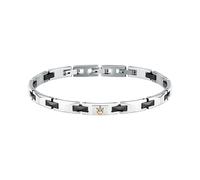 MASERATI Bracciale Uomo in Acciaio, Ceramica, Collezione CERAMIC, Nero - JM424ATZ49