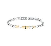 Maserati Bracciale Uomo in Acciaio, Collezione ICONIC, Spina di Pesce, Regalo Marito, Fidanzato