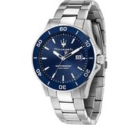Maserati Competizione Orologio Uomo 43mm Argento Blu Quarzo Acciaio Bracciale