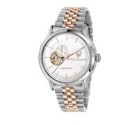 Orologio MASERATI uomo Epoca automatico acciaio bicolore / bianco R8823118008