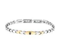 Maserati Bracciale Uomo in Acciaio, Collezione ICONIC, Spina di Pesce, Regalo Marito, Fidanzato