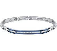 Bracciale Uomo MASERATI ref. JM121ATK11 Acciaio inossidabile Blu con logo 22cm.