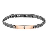 Maserati Jewels Bracciale Uomo in Acciaio, IP RG, IP GUN - JM222AVD03