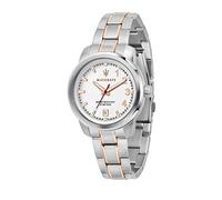 Maserati Orologio da donna, Collezione Royale, solo tempo, 3h con data, in acciaio e PVD oro rosa - R8853137504