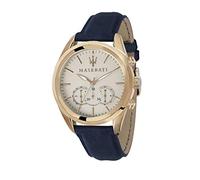 Maserati Orologio da uomo, Collezione TRAGUARDO, in acciaio, PVD cuoio color bronzo - R8871612016