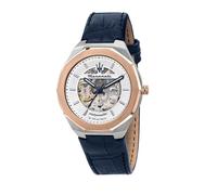 Maserati Orologio Uomo, Collezione STILE, Automatico, Solo tempo, in Acciaio, Pelle naturale - R8821142001