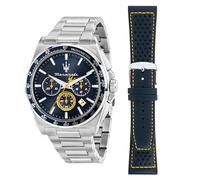 MASERATI Orologio Uomo in Acciaio, Cronografo, Analogico, 43 mm, Collezione VELOCITA', Special Pack - R8873652001