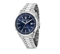 Maserati Orologio Uomo, Tempo, Data, Analogico, 42 mm, Collezione SORPASSO, Quadrante Blu - R8853124004