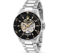 Maserati R8823140014 Sfida Automatico 44mm 10ATM Unisex Nero Argento