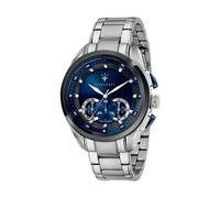 Orologio Uomo Maserati Traguardo R8873612014 Cronografo Acciaio Quadrante Blu