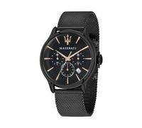 Maserati Orologio da uomo, Collezione Epoca, movimento al quarzo, cronografo, in acciaio e PVD nero - R8873618006