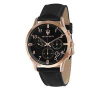 Maserati Orologio Uomo Ricordo R8871625004 – Nero e PVD oro rosa, cronografo, cuoio