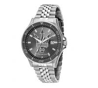 OROLOGIO MASERATI UOMO ACCIAIO CON QUADRANTE GRIGIO CON STEMMA CENTRALE