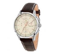 MASERATI Orologio Uomo, Cronografo, Analogico, 42 mm, Cinturino in Pelle, Collezione SORPASSO - R8871624010
