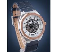 Orologio Automatico Uomo Maserati Stile R8821142001 Silver e Oro Rosa Pelle Blu