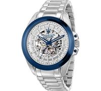 Maserati Orologio Uomo, Automatico, Tempo, Data, 43 mm, Collezione TRAGUARDO, Skeleton - R8823112006