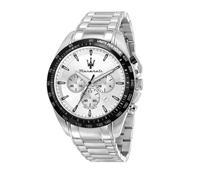 Maserati Orologio Traguardo 45 Mm Chr W/silver Dial Br Ss